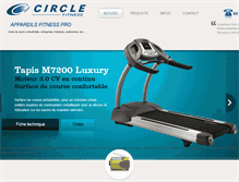Tablet Screenshot of circle-fitness.fr